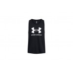 Under Armour Sportstyle Logo Ανδρική Αμάνικη Μπλούζα Μαύρη