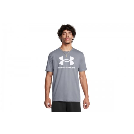 Under Armour Sportstyle Logo Update Ανδρικό Κοντομάνικο T-Shirt Γκρι