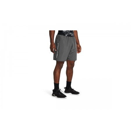 Under Armour Tech Woven Wordmark Ανδρική Βερμούδα Γκρι Σκούρο