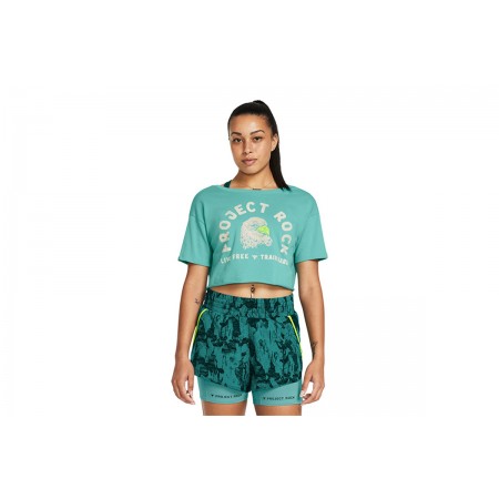 Under Armour Pjt Rck Balance Graphic T Crop Top Κοντομάνικο Γυναικείο