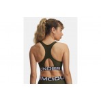 Under Armour Heatgear Mid Branded Γυναικείο Μπουστάκι Χακί