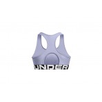 Under Armour Heatgear Mid Branded Γυναικείο Μπουστάκι Λιλά