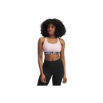 Under Armour Heatgear Mid Branded Γυναικείο Μπουστάκι Ροζ