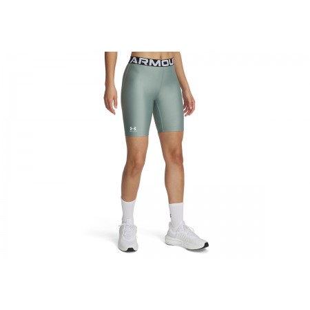 Under Armour Heatgear Γυναικείο Κοντό Κολάν Μέντα