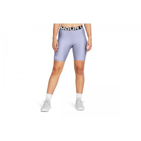 Under Armour Heatgear Γυναικείο Κοντό Κολάν Λιλά