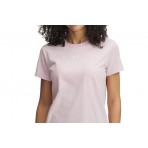 Under Armour Rival Core Γυναικείο Κοντομάνικο T-Shirt Ροζ