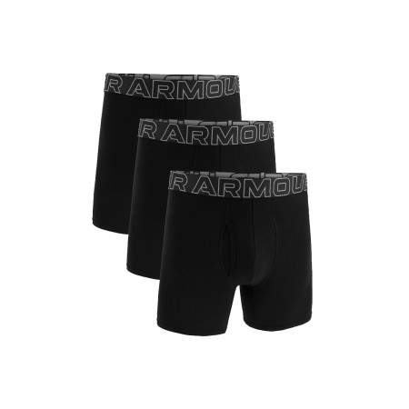 Under Armour Jock Ανδρικά Εσώρουχα Boxer 3 Τεμάχια Μαύρα, Γκρι