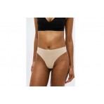 Under Armour Pure Stretch No Show Γυναικείο Εσώρουχο String Μαύρα, Μπεζ 3 Τεμάχια