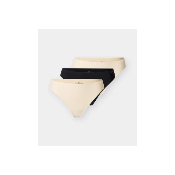 Under Armour Pure Stretch No Show Εσώρουχο String 3-Τεμάχια (1383893 111)