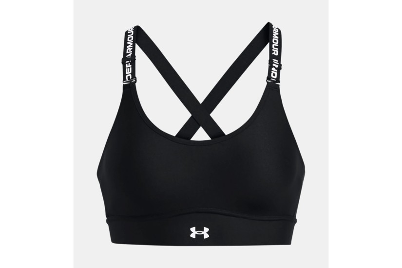 Under Armour Infinity 2.0 Mid Γυναικείο Μπουστάκι Μαύρο