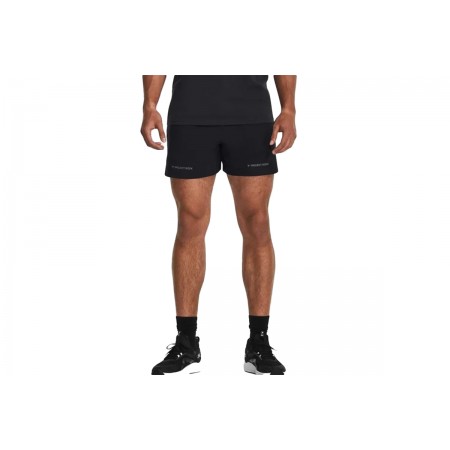 Under Armour Project Rock Ανδρικό Αθλητικό Σορτς Μαύρο
