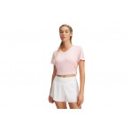 Under Armour Tech Twist V-Neck Γυναικείο Κοντομάνικο T-Shirt Ροζ