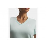 Under Armour Tech Twist V-Neck Γυναικείο Κοντομάνικο T-Shirt Τυρκουάζ