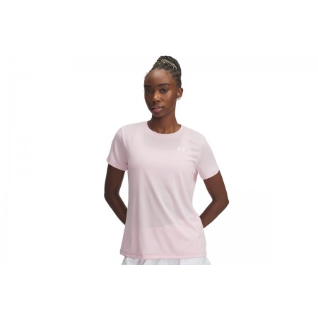 Under Armour Tech Γυναικείο Κοντομάνικο T-Shirt Ροζ