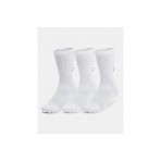 Under Armour Cotton Cushioned Crew Kάλτσες Ψηλές 3 Ζευγάρια (1386311 100)