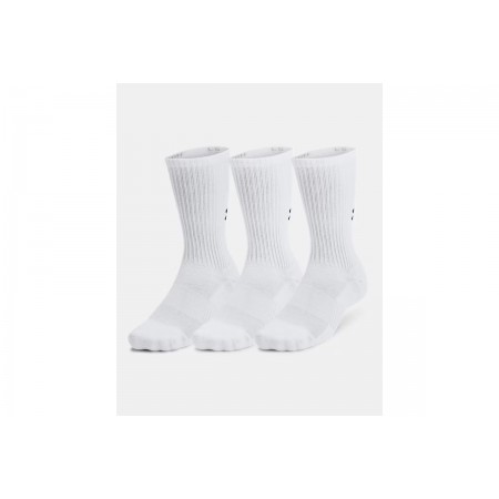 Under Armour Cotton Cushioned Crew Kάλτσες Ψηλές 3 Ζευγάρια 