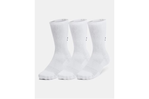 Under Armour Cotton Cushioned Crew Κάλτσες Ψηλές 3 Ζευγάρια (1386311 100)