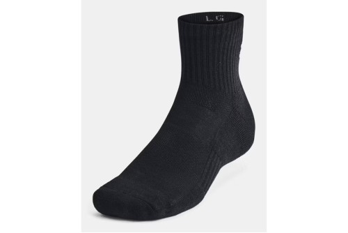 Under Armour Cotton Cushioned Quarter Κάλτσες Κοντές 3 Ζευγάρια (1386372 001)