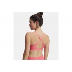 Under Armour Crossback Low Γυναικείο Μπουστάκι Ροζ
