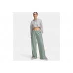 Under Armour Rival Wide Leg Γυναικείο Παντελόνι Φόρμας Μέντα