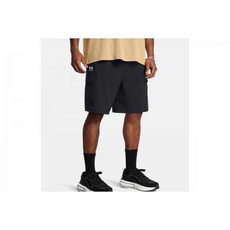 Under Armour Vibe Woven Ανδρική Βερμούδα Cargo Μαύρη