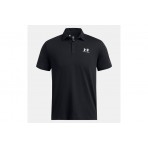 Under Armour Icon Polo Ανδρικό Κοντομάνικο T-Shirt Polo Μαύρο