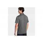 Under Armour Icon Polo Ανδρικό Κοντομάνικο T-Shirt Polo Γκρι Σκούρο