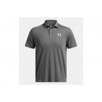 Under Armour Icon Polo Ανδρικό Κοντομάνικο T-Shirt Polo Γκρι Σκούρο