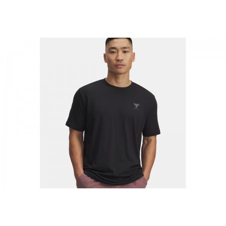 Under Armour Project Rock Branded Ανδρικό Κοντομάνικο T-Shirt Μαύρο