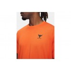Under Armour Project Rock Branded Ανδρικό Κοντομάνικο T-Shirt Πορτοκαλί