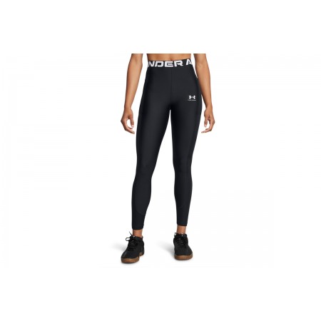 Under Armour Heatgear Rib Γυναικείο Κολάν Μαύρο