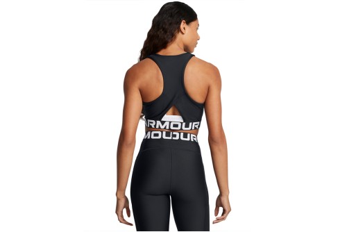 Under Armour Heatgear Rib Crop Top Αμάνικο Γυναικείο (1388694 001)
