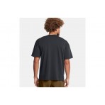 Under Armour Heavyweight Logo Wash Ανδρικό Κοντομάνικο T-Shirt Ανθρακί