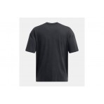 Under Armour Heavyweight Logo Wash Ανδρικό Κοντομάνικο T-Shirt Ανθρακί