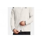 Under Armour Unstoppable Fleece Ανδρική Ζακέτα με Κουκούλα Εκρού