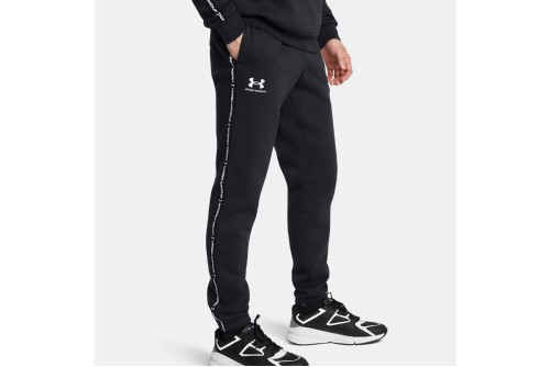 Under Armour Icon Fleece Taping Παντελόνι Φόρμας Ανδρικό (1389358 001)