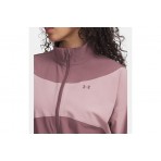 Under Armour Rival Woven Γυναικείο Αδιάβροχο Μπουφάν Σάπιο Μήλο, Ροζ