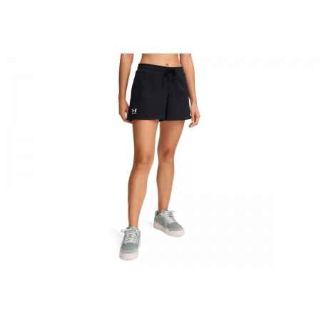 Under Armour Rival Terry Γυναικείο Σορτς Μαύρο