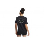 Under Armour Project Rock Campus Γυναικείο Κοντομάνικο T-Shirt Μαύρο