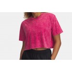 Under Armour Rival Wash Γυναικείο Κοντομάνικο Cropped T-Shirt Φούξια