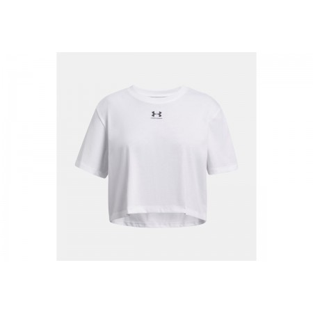 Under Armour Rival Γυναικεία Κοντομάνικη Μπλούζα Λευκή