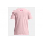 Under Armour Big Logo Ua Fill Παιδικό Κοντομάνικο T-Shirt Ροζ