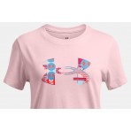 Under Armour Big Logo Ua Fill Παιδικό Κοντομάνικο T-Shirt Ροζ