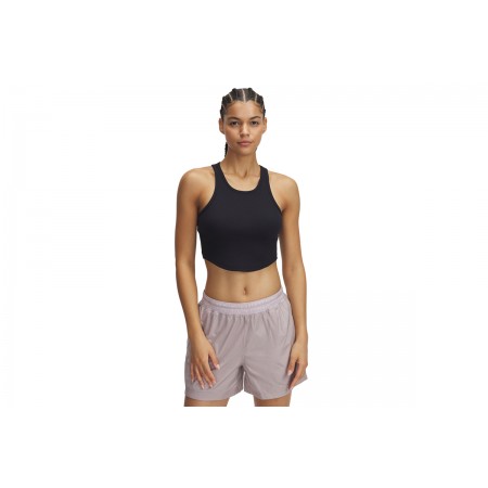 Under Armour Rival Γυναικείο Αμάνικο T-Shirt Μαύρο