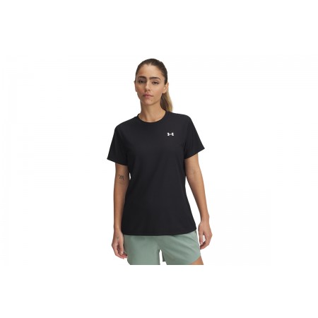 Under Armour Tech Rib Γυναικείο Κοντομάνικο T-Shirt Μαύρο