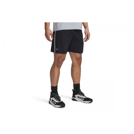 Under Armour Project Rock Ανδρικό Αθλητικό Σορτς Μαύρο