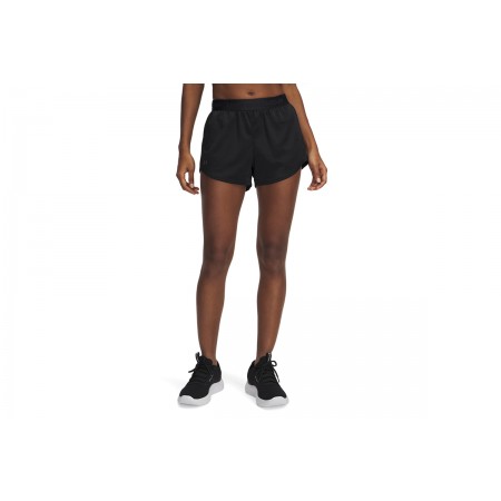 Under Armour Tech Play Up Shine Γυναικείο Σορτς Μαύρο