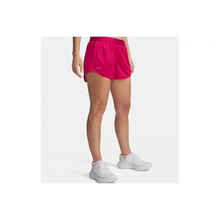Under Armour Tech Play Up Shine Γυναικείο Σορτς Φούξια