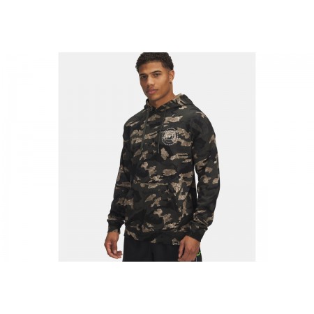 Under Armour Project Rock Terry Printed Ανδρικό Φούτερ με Κουκούλα