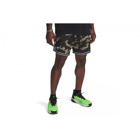 Under Armour Project Rock Mesh Βερμούδα Αθλητική Ανδρική 